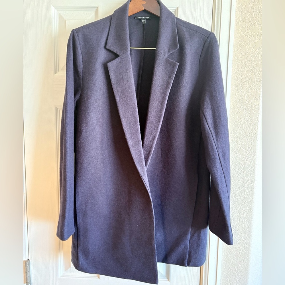 Eileen Fisher 100% Wool Blazer